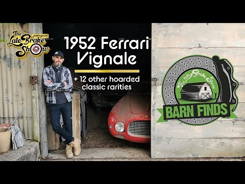 1952 Ferrari barnfind + vintage race cars