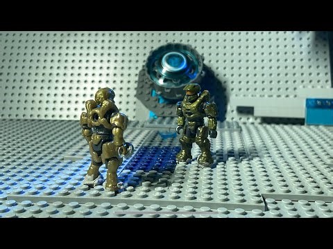 Master Chief vs Spartan Locke (Mega Construx Stop Motion)