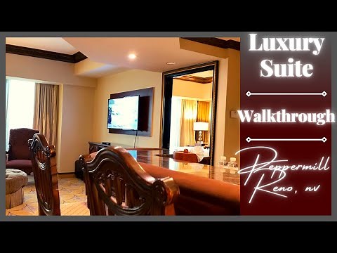 Luxury Suite Room Tour Walkthrough at Peppermill Reno, Nevada | Best suite in Reno, Nevada |