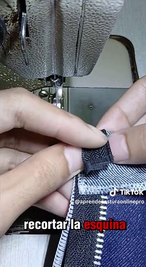 Coser cierres con esquinas perfectas: truco de doblado fácil