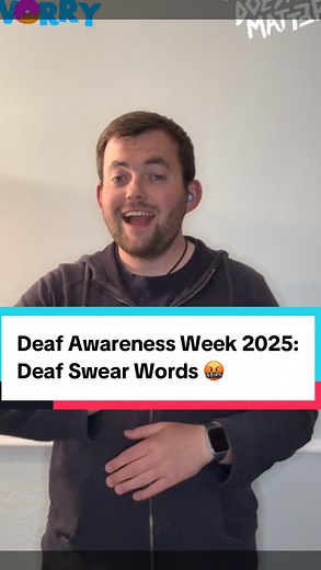 Deaf Awareness Tip - Today’s new Tip in British Sign Language / Sign Supported English is? Tip today is #Deaf #Swear #Words #🤬 ! Join me everyday for new signs in British Sign Language! #bsl #sse #signlanguage #awareness #swearwords @yvonneycobb Note: I’m from the South UK so some signs are regional! | The Deaf Chef