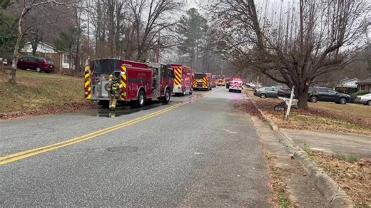 Crews battle house fire on Dogwood Circle in High Point