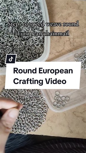 Here's a little #crafting video on how to make round #chainmail which can be used for #armor such as a #coif, or the bottom or top of an item such as a #dicebag of #dragontail