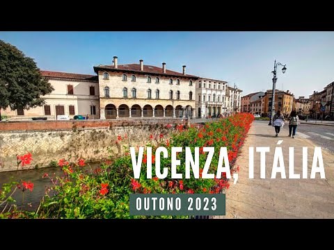 Vicenza, Itália Walking Tour - 4k.
