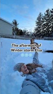 The aftermath of winter storm Elsa…❄️