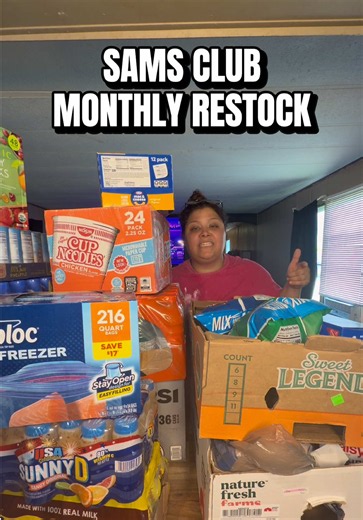 Sams Club monthly restock grocery haul