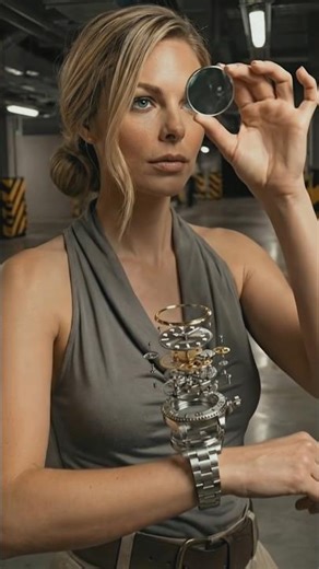 Эффект Exploded View — когда механизм распадается на слои в воздухе #ai #часы #спецэффекты #монтаж