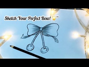 Bow Sketch Tutorial | Draw This Elegant Bow Step-by-Step! 🎀