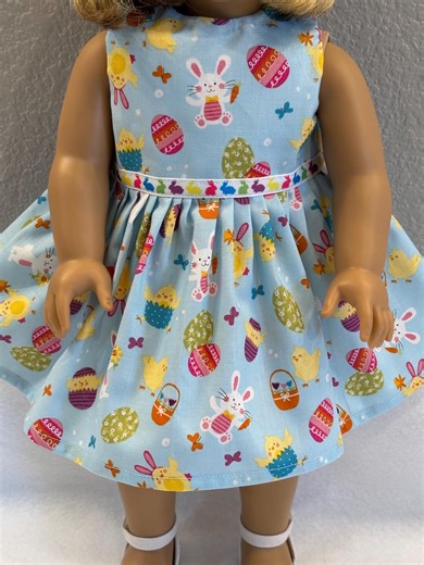 18" Doll Clothes, Fits Like 18" American Girl Doll Clothes, Easter Dress, Am Girl, Ag Doll, READY to Ship, Fancy Dress, Party Dress, Bunny - Etsy