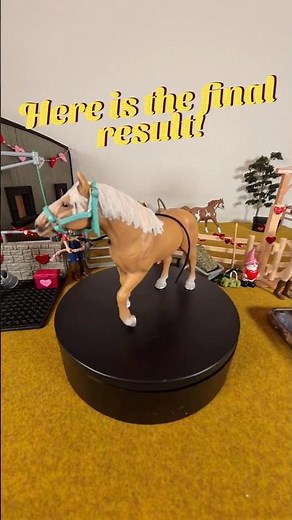 The final part of making a halter from a DIY kit! #schleich #horse #tutorial #diy