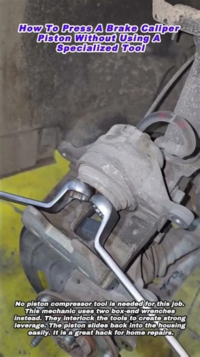 How To Press A Brake Caliper Piston Without Using A Specialized Tool