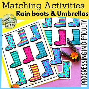 Color Matching Activities for centers, busy books, or file folder games