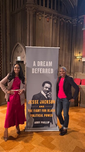 Luvvie Ajayi Jones | Author, Speaker, Book Coach on Instagram: "Moderated @abbydphillip first book tour stop tonight in Chicago for her new book A DREAM DEFERRED: Jesse Jackson and the Fight for Black Political Power. 🙏🏾 Buy this book, b/c this is history we must not forget, and Jesse Jackson's legacy has been a critical part of American history."