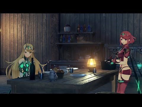 Rex Has Dinner with Mythra and Pyra | Xenoblade Chronicles 2 Cutscene Nintendo Switch