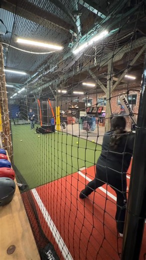 No music needed. #Farmersville #aztecs #softball #training #battingcage | Exeter Sports
