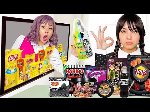 Wednesday and Enid’s One Color Food Challenge