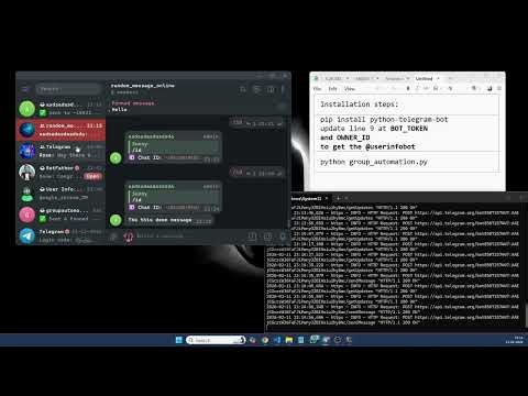 Build a Secure Telegram Group Manager Bot with Python | Auto Pin, Delete & Remote Posting