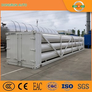 [Hot Item] CNG Compressed Natural Gas Cylinder Storage LNG CNG Tube Skid Tank Container Semi Trailer Filling Station Pressed Nature Gas Tank Bundle Container Semi Trailer