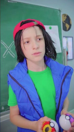 Pokémon girl Pikachu and first kiss with her boyfriend Ash! #trending #funny #pokemon