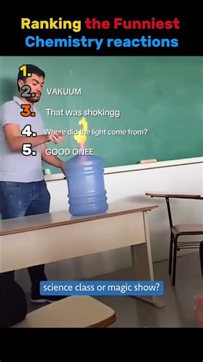 🧪💥 Ranking the Funniest Chemistry Reactions! 😂