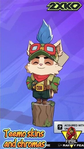 2XKO-Teemo skins and chroma #2xko