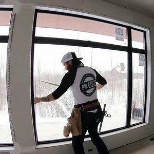 PRC Taping crushing it using our Giant L Beads. This is a great way to save money when finishing window returns and other details. See more of our finishing solutions for all of your projects: http://www.trim-tex.com/products/overview/ | Trim-Tex