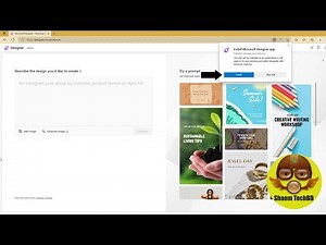 How to Install Microsoft Designer on Windows 11 from Edge
