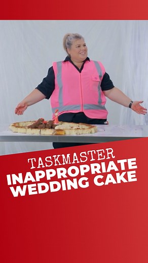 560K views · 10K reactions | Construct the least appropriate wedding cake #taskmaster NZ | Urzila Carlson | Facebook