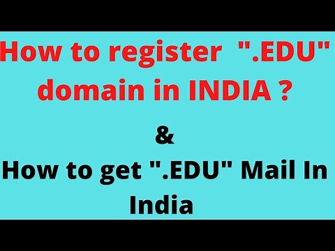 How to register .edu domain india| How to get .edu mail in india| process of registering .edu domain