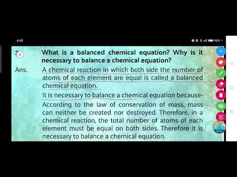 What is a balanced chemical equation? Why is it necessary to balance a chemical equation?