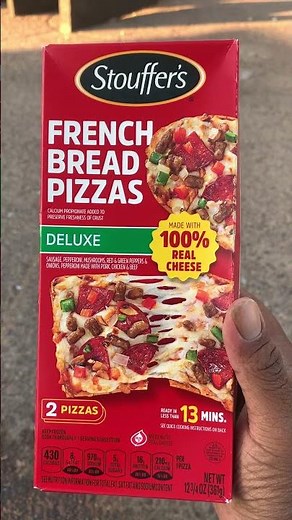 Trying The Stouffers French Bread Pizza For The First Time Ever!