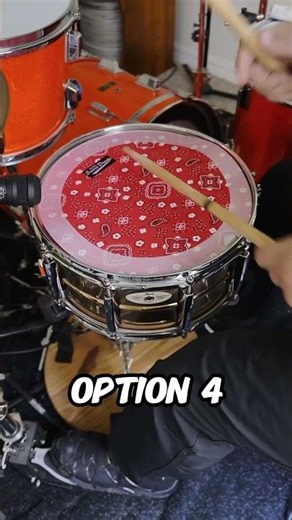 Which option would you use on your snare? #shorts #short #drums #sound #tune #tuning #tone #snare