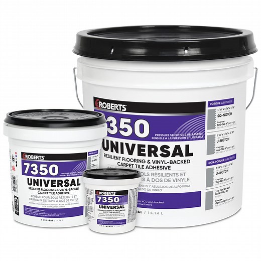 7350 UNIVERSAL RESILIENT FLOORING & VINYL-BACKED CARPET TILE ADHESIVE - ROBERTS®