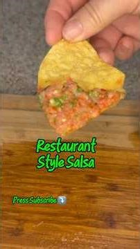 Restaurant style salsa #salsa #freshsalsa #chipsandsalsa #homemadesalsa #quickandeasy #mexicansalsa