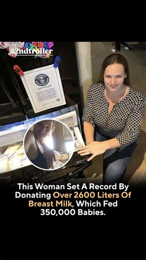 Meme's | fact | fun on Instagram: "Texas mother Alice Ogletree has officially set a Guinness World Record by donating a staggering 2,646 liters of breast milk to help infants in need. Driven by a condition called hyperlactation syndrome, Ogletree provided approximately 700 gallons of milk to the Mothers' Milk Bank of North Texas, reaching an estimated 350,000 fragile and premature babies. Her record-breaking contribution highlights the life-saving impact of milk donation and serves as a powerful