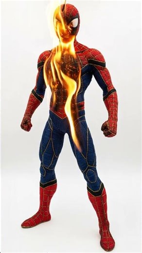 Burning a Spider Man Made of Matchsticks 🔥 (Oddly Satisfying)