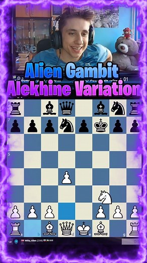 26K views · 564 reactions | Alien Gambit Alekhine Variation is so Brilliant!  #reels #chess #chesscom #funny #viral #boardgames #chessreels #streamer #aliengambit | Volen Dyulgerov | Facebook