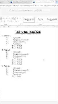 Crear Listas con Varios Niveles Fácil y Rápido #office #word #ofimática