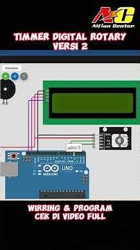 Timer Digital + Buzzer dan LED +Arduino Encoder V2 Simulator Wokwi #wokwi #arduinoproject #arduino