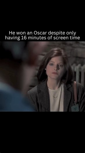 Anthony Hopkins’ chilling portrayal of Hannibal Lecter in The Silence of the Lambs (1991) is one of the most iconic performances in film history, and it only took 16 minutes of screen time to earn him an Oscar for Leading Actor. Despite appearing in around 10% of the movie, his presence dominates nearly every scene. Hopkins’ precision from his piercing stare to his calm, calculated tone made Lecter unforgettable. His performance became a masterclass in how little screen time it takes to leave a 