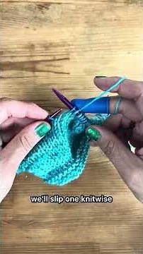Quick Knit Reminder, sl1, k1, psso. Slip 1, knit one, pass slipped stitch over