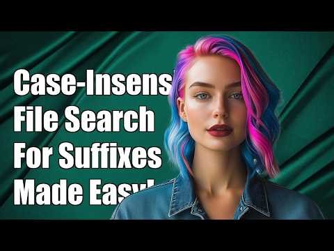How to perform a case-insensitive search for files of a given suffix?