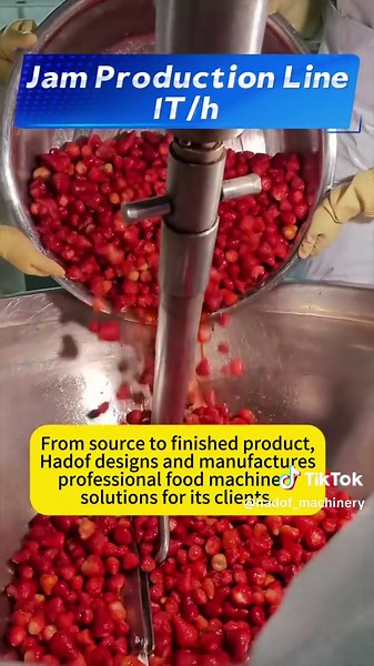 Fully automated strawberry jam/pineapple jam/mango jam processing lines, providing an integrated solution from fresh fruit washing, crushing, pre-cooking, concentration, sterilization to filling. Customizable to non-standard specifications, stable production capacity, hygiene standards, and labor savings, facilitating large-scale production of jams/purses/sauces. Source factory, reliable quality, globally marketable. #jamprocessingequipment #strawberryjamproductionline #pineapplejamproductionlin