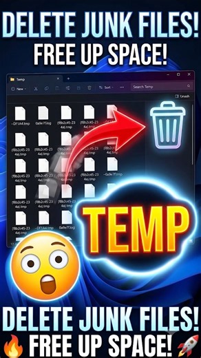 Delete Temporary Files in Seconds! 😱 #shorts
