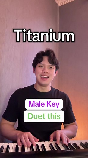Titanium Male Key Duet Karaoke with Lyrics