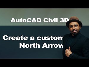 Create a custom North Arrow in Civil 3D