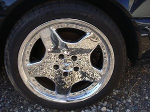 replica? AMG MONOBLOCK CHROME 2 PIECE Mercedes Benz 18...