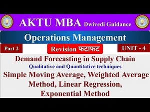13| operations management, operations management lecture, demand forecasting in supply chain, mba