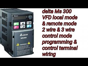 Part (1) delta VFD Ms 300 parameter setting ! delta drive Ms 300 control wiring diagram in Hi..