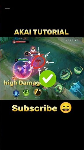 Akai Tutorial Mobile legends #ml2b #akai #mlbb #tutorial #mobilelegends